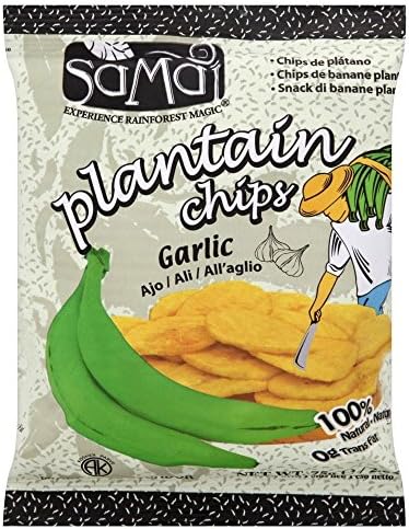 ( 6 Pack) Samai Plantain Chips Garlic - 75g
