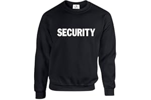D&H CLOTHING UK Security 3 Colours Event Crew Staff Bouncer Body Guard Doorman Police Fancy Dress Cross Fit Gym Funny Unisex Dope Swag Humour Joke Gift Fit Fashion Insta Model Jumper Sweatshirt Sweater Pullover
