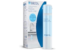 BRITA - Système de filtration de l’eau sous évier mypure SLIM V-MF avec 1x cartouche filtrante (8000L) - Elimine 99,999% des bactéries si présentes dans l'eau du robinet