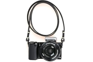 CANPIS Pasek do aparatu z prawdziwej skóry vintage pasek na ramię na szyję do aparatów bezlusterkowych Sony Nikon Canon Leica Olympus Panasonic Pentax Fuji