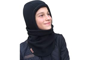 Hilltop Passamontagna da Bambini in Pile, Maschera Invernale, Indossabile come Cappello e Sciarpa Tubolare