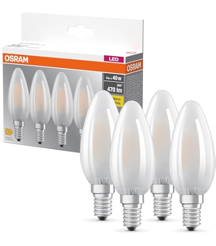 Lampadina LED, E14 oliva, trasparente, 3.4W= 470LM (equiv 40 W), 300°, LEXMAN | Leroy Merlin