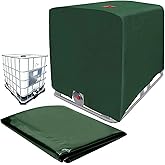 Timisea IBC Tank Abdeckung, IBC Grün Container Cover, Grün Abdeckplane für Wassertank 1000L, Abdeckplane Schutzhülle Schutzha