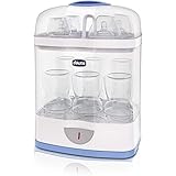 Chicco SterilNatural Sterilizzatore 2 in 1, Per 6 Biberon di 330 ml, Bianco