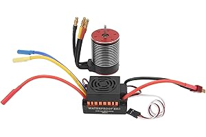 PLPLAAOO Set combinato ESC motore brushless anti acqua 5200KV 60A per aggiornamento camion auto 1 10 1 12 1 16 RC