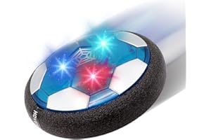 KALAHOL LED Hover Football, Boys Toys Rechargeable Hover Soccer Ball, Air Power Soccer Ball with Foam Bumper, Kids Toys for Indoor and Outdoor Activity, for Christmas, Birthday, Halloween