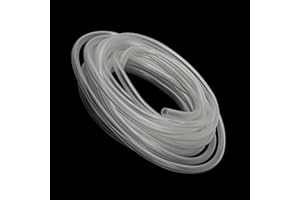 iMeistek Tuyau flexible en plastique, 4 mm x 6 mm x 6 m de long, PVC de qualité alimentaire, tube en vinyle transparent pour le transfert d'eau et d'air