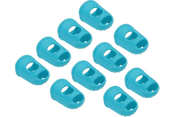 PATIKIL Embouts de Doigts Antidérapant Bout Doigt Protection, 20 pcs 29mm Silicone Doigt Protection pour Papier Triage Couture Guitare Jouer, Clair Bleu