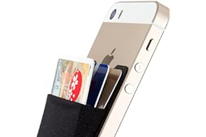 Sinjimoru Basic Magnetic Wallet for Apple Magsafe, Stretchy Fabric Cell Phone Card Holder for Back of Phone for iPhone 12 13 14 Series. M-Basic