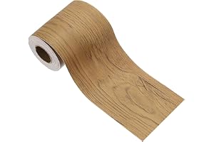 PATIKIL Imitationstejp, trä, 5 cm x 10 m, självhäftande tejp, realistisk träeffekt för möbler, skåp, golv, teak