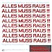 Produktbild 8er Set Aufkleber "ALLES MUSS RAUS!" Schaufenster Reduziert Sale Ausverkauf Schlussverkauf WSV SSVca. je 100 cm Aufkleber Sticker Schaufensterwerbung Werbung Deko von Pegatina Promotion ®