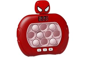 WORDS AND DEEDS Pop it electrónico Quick Push Burbujas Juego Consola Nuevo Modelo Pop it electrónico con Pantalla Juguetes sensoriales y mágicos (WST-Spiderman)