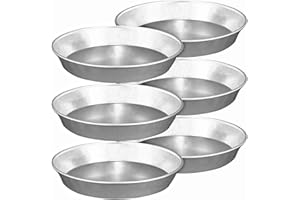 SICIGNANO CASALINGHI INGROSSO CASALINGHI ARREDO GIARDINO HOTELLERIE Sicignano | Set 6 Tortiera Conica Bassa in Alluminio 99,5%, Diametro 18 cm, Ideale per Torta, Pastiera, Crostata e Dolci al Forno, Riutilizzabile, Riciclabile