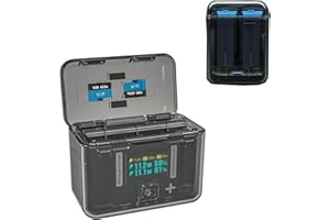 JOYSOG X4 Fast Battery Charger Hub for Insta360 X4 Action Camera Battery Charging Storage Station LED Display with Misro SD Card Slots