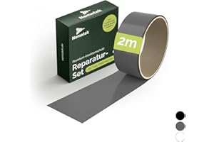 Nematek Fliegengitter Reparatur Set - 4,5 cm x 2 m Fliegengitter Reparatur Klebeband - Reparaturband für Moskitonetz, Insektenschutz Tür und Fliegengitter Fenster - anthrazit