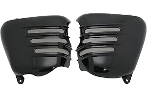 FENGREN Motorcycle Left & Right Battery Fairing Covers Side Panel Oil Tank Cover For Triumph Bonneville T100 Se Ace Thruxton 900 Scrambler 2001-2015(Glossy Black)