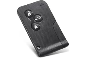 BARAC Carcasa Llave para Renault Mando Tarjeta 3 Botones para Coche Renault Clio Logan Megane 2 3 Koleos Scenic