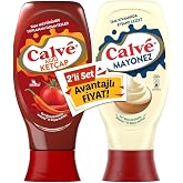 Calve Acılı Ket&ccedil;ap Mayonez Orta Set 810 gr
