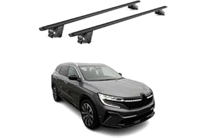 OMAC Barres de Toit transversales pour Renault Espace 2023-2025 Alu Noir 2 pièces