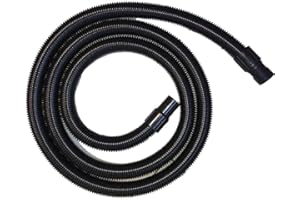Synclean Tubo 5 metri Flessibile con manicotti ø40 per WIRBEL e POWER WD 36/50/80.2, Nero, ABS, Accessorio per Aspirapolvere, 1 pezzo