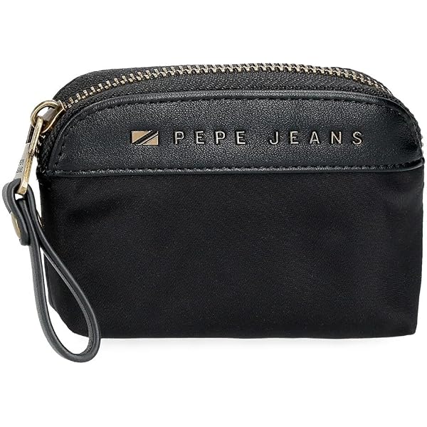 Portafoglio Pepe Jeans Bera In Pelle Sintetica, Nero, 19,5x10x2 Cm, 13 Scomparti Per Carte, RFID, Chiusura A Zip, Sistema Antiscansione