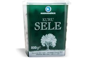 MARMARABIRLIK Marmara Birlik Dry Cured Black Olives Kuru Sele Zeytin Salamura Türkisch - 800gr