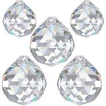 AMBROS Kristall Herz 40 Mm – Crystal AB, Fengshui Suncatcher, Mit Aufhängefaden