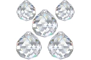 AMBROS - KRISTALL AMBROS Kristall-Kugel-Set, 5-teilig, 20 mm & 30 mm, 30 Pbo-Feng Shui-Sonnenfänger-Regenbogen