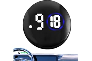 OPILROYN Reloj de coche LED – Reloj digital para coche, relojes de moto con pilas | Reloj luminoso de pantalla táctil, reloj de coche multifuncional para salpicadero de viento