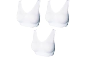 UtopyaUK 3 6 9 Pack Comfort Bra Women Girls Crop Top Seamless Bra Sleep Yoga Bralette Stretch Bras Sports Vest Wireless Post Surgery Bra Wire Free