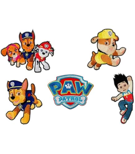 Adesivo Termico Patrulha Canina Chase - 7x6 Cm - Licenza Ufficiale - Foto 10