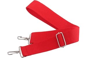 Alnicov Afrykański pasek perkusyjny, poliestrowy pasek bębnowy z metalowym haczykiem na bęben Bongo Djembe Snare, czerwony