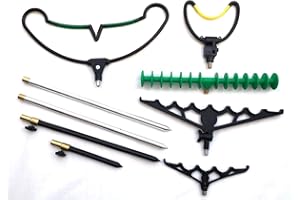 BZS Soportes para cañas de pescar, 7 piezas