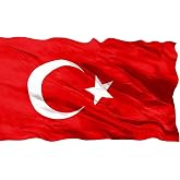 AEE&reg; Turkish Flag 50x75 cm &ndash; Thick Alpaca Fabric &ndash; Durable, Color Fadeless, Double Stitched TURKISH FLAG 𐱅𐰇𐰇𐰇𐰇𐰇𐰼