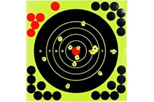 HOUSON 20 adesivi autoadesivi per bersaglio, bersaglio da allenamento, bersagli per tiro con l'arco, bersagli autoadesivi, 20 cm x 20 cm