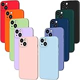 iVoler 10 Pezzi Cover per iPhone 13 6.1 Pollici con Protezione della Fotocamera, Ultra Sottile Morbida TPU Custodia in Silico