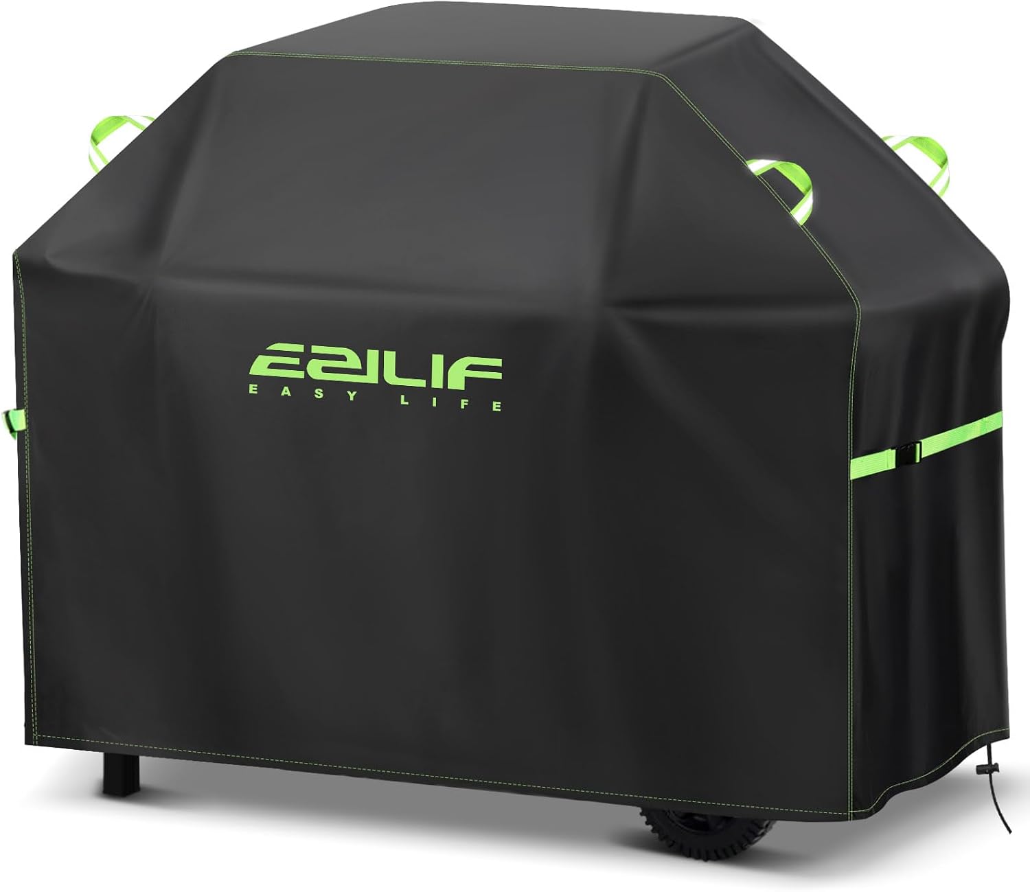 Ezilif Barbecue Covers, 165x70x125cm BBQ Covers Waterproof 420D Oxford Heavy Duty Large with Windproof Buckle and Reflective Handle, UV Tear-Resistant Gas BBQ Cover for Weber, Char Broil, Nexgrill