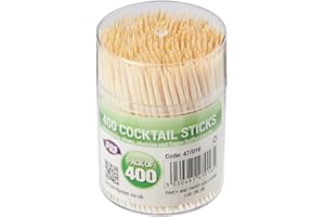 PPS STORE PPS 400 x Wooden Cocktail Sticks/TOOTHPICKS - 6.5cm - Home, Kitchen, Bars