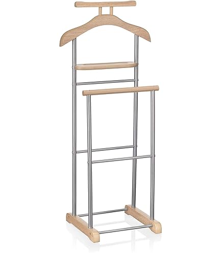 Portant Vêtements Industriel En Bois Et Métal Noir 70x200cm Ashton