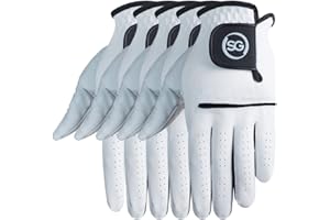 H-Cube Guanti da golf da uomo in microfibra, per destrorsi, taglia XL, confezione da 5