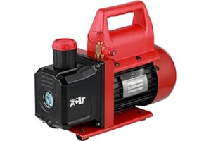 PB Motor Tech BMT 4.5CFM 1/3HP Single-Stage Vacuum Pump, 110V/60Hz Rotary Vane Vacuum Pump for HVAC Systems, Autmotive and Household Air Conditioning Maintenance, No Oil Included