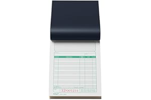 ‎RNKVERLAG RNKVERLAG - Kassenblock zweifarbig, grün/rot, mit Nummerierung, oben geheftet, perforiert, 2 x 50 Blatt, 96 x 167 mm, 10 Stück