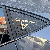 Graficar Design Cupra Formentor ile Uyumlu Kelebek Cam Sticker Set Cupra, Logolu