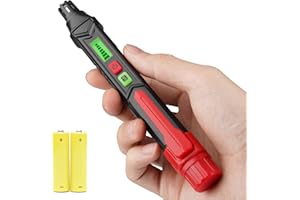 RIKMODY Gas Leak Detector, HT60 Natural Gas Detector with Audible & Visual Alarm, High Sensitivity Portable Gas Sniffer to Locate Combustible Gas Leak Sources Like Methane, Propane for Home,Battery Included