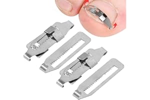 Correttore di Unghia Incarnita, ANGGREK 2PCS Correttore di Unghia Incarnita in Acciaio Inossidabile Paronichia Strumento di Correzione per la Correzione Dell'unghia del Piede