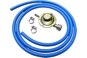 S&G group REGOLATORE Bassa Pressione CUCINE STUFE BARBECUE Gas + 2M di Tubo + 2 Fascette garantito