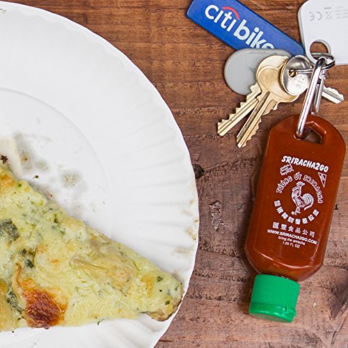 Sriracha2go Combo-Pack: 50ml, Sriracha2go + 30ml Mini-s2g. Huy Fong Lizenzprodukt Mini Sriracha-Schlüsselanhänger/Schlüsselring-Flasche (Versand leer) - 7