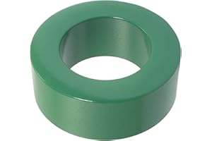 YOKIVE Toroid Ferrite Core, Power Transformer Ferrite Toroid Core, Restraining Interference, Good for Inductor Coils (Green, 63 x 38 x 25mm)