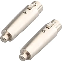 Adaptateur Audio XLR Vers RCA DeleyCON - Prise Femelle XLR Vers Cinch - Studio Et Home Cinema