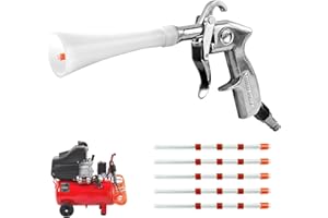 QZQUFJ Pistolet de Nettoyage à Air Comprimé, 6-9,2 Bar Pistolet Air Comprimé, Haute Pression Soufflette Air Comprimé avec 5 Tubes, pour Nettoyer les Voitures, Les Sols et Les Plafonds